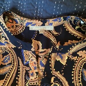 Daniel Rainn Paisley tunic blouse